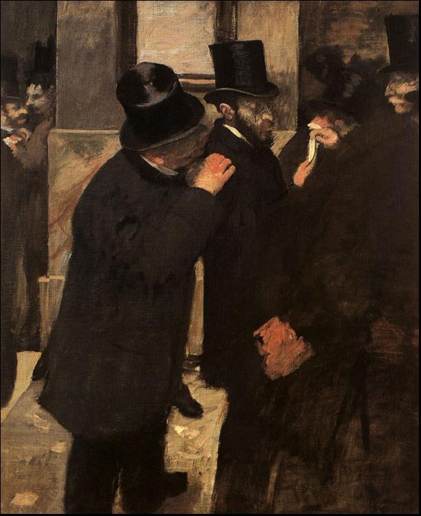 Edgar Degas At the Stock Exchange oil painting picture